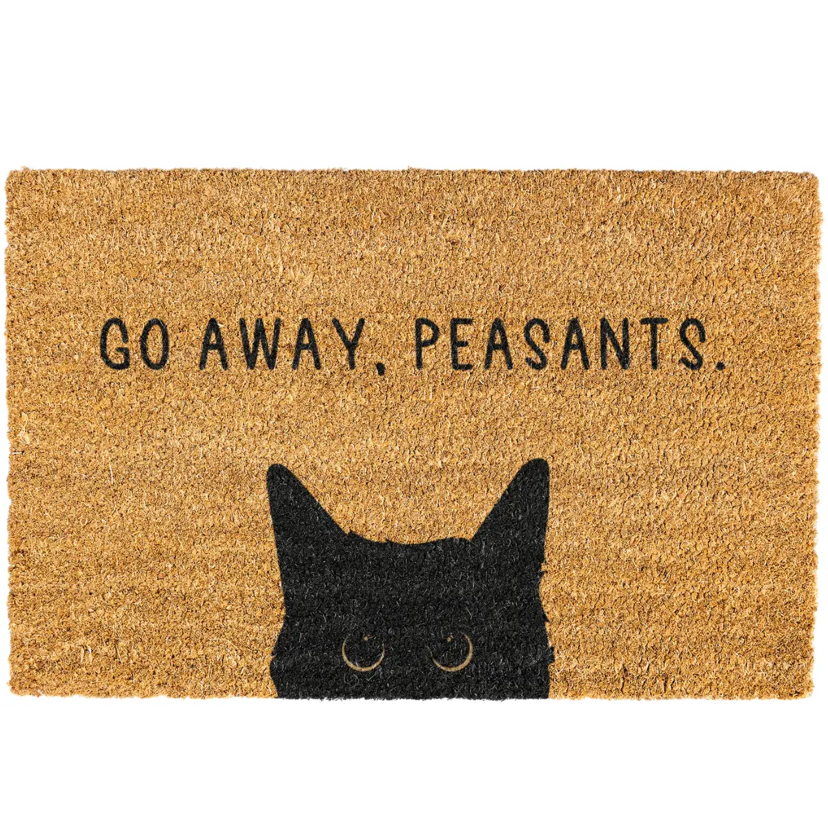Go away, Peasants Cat door mat Funny cat doormat welcome doormat Cat doomats