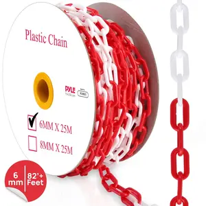 Safety Chain Barrier 82' - High-Visibility, Durable Plastic, Multi-Color