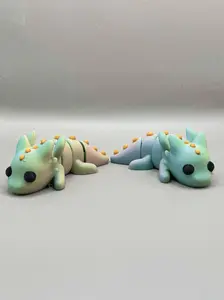 3D Printed Mini Dragons - Multicolor - Holiday Themed