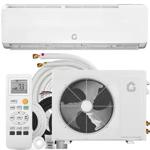 Ductless Wall Mount Mini Split Air Conditioner Heat Pump, 12000 BTU 230V 19 SEER2 Inverter Cool/Heat System, Cools Up to 750 Sq. ft, Eco Mode, Timer, Ideal for Living Rooms & Bedrooms, with Installation Kit