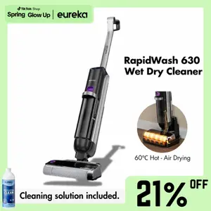 Eureka RapidWash 630 Cordless Wet Dry Cleaner 170° Reclinable Hot Air Drying Self Cleaning Vacuum Mop Combo for Hard Floors Pet Hair Sticky Messes, TiktokShopSpringGlowUp