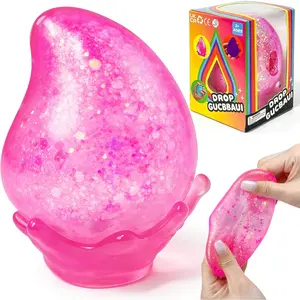 Water Drop Squishy Ball, Ice Squishys Stress Cube, Sensory Slow Rise Squeeze Ball for Anxiety Stress Relief, Sensory Ball Toy for Kids Adults, Squishy Toys for Party Favors Gifts, Desk Toy and Prize