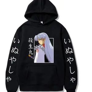 Inuyasha Sesshomaru Autumn Winter Fashion New Hoodie Streetwear Casual Sweatshirt Long Sleeve Pullover Harajuku Anime Printed IY6