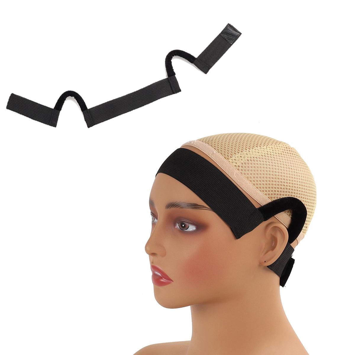 1 Piece Double-Sided Velvet Ear Painless Wig Bands C-Shaped, Comfortable Soft Painless Wig Band with Ear Cut Outs Tools, Earless Melting Band Supplies