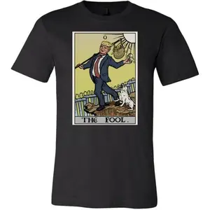 Funny Anti Trump Shirt The Fool Tarot Card Tshirt Feminist Graphic Tees for Women Pagan Witch Clothing Women Political Shirt Women Gifts