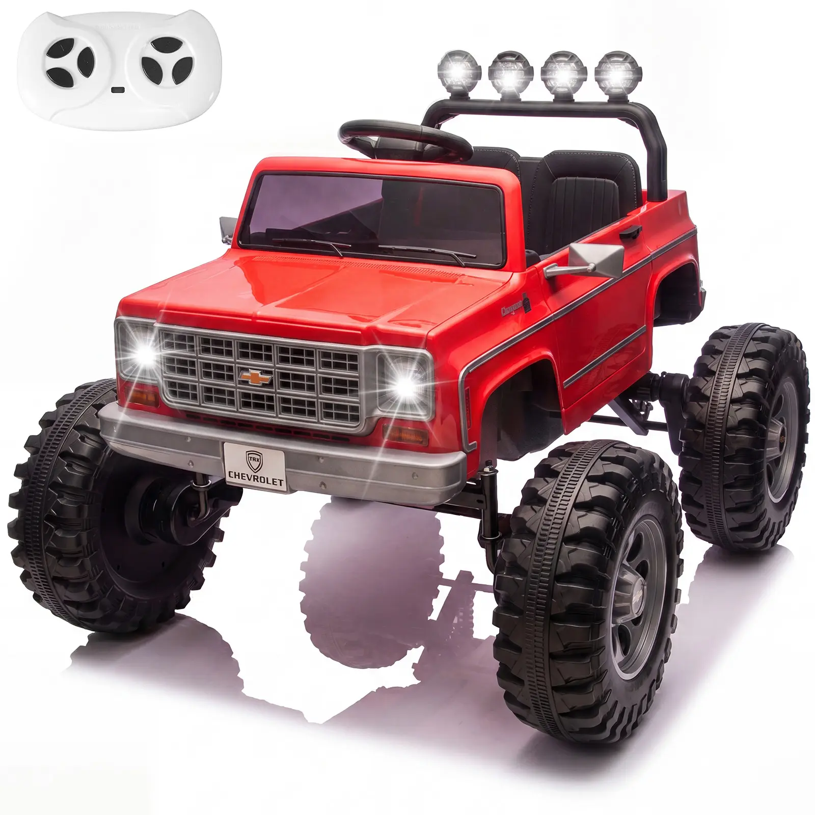 2026 Upgraded Chevrolet Cheyenne Licensed 24V Ride on Toys, MUKIDY 400W Electric Car for Kids, Power Truck Wheels with Remote, Bluetooth Music, USB, LED Lights