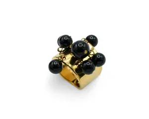 Onyx Balls Ring