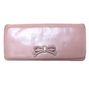 Pre-owned Loewe Calfskin Small Leather Goods Anagram Leather Long Wallet