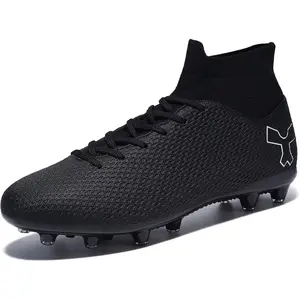 Men's Soccer Cleats Football Cleats for Mens Big Boys High-Top Spikes Shoes for Youth Professional Training Turf Indoor Outdoor Sneaker