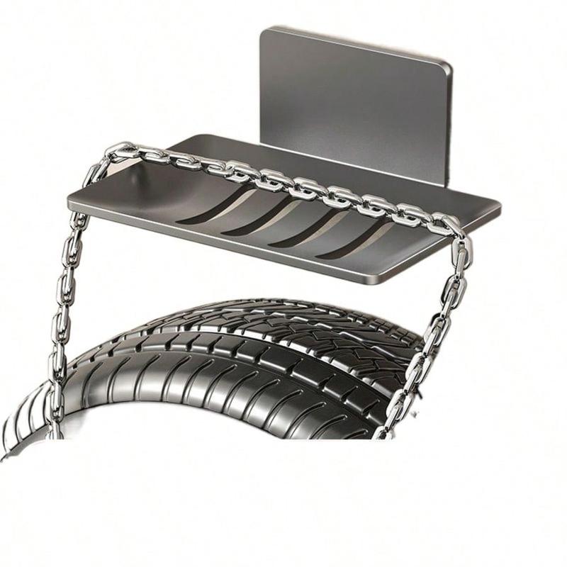 1PC Bathroom Wall Mount Metal Soap Dish Self Adhesive Shower Storage Soap Tray Mesh Rack Drain Soap Shelf High-Quality Accessory Aluminium Installation Matte Black Finish No-Drill Installation Industrial-grade Adhesive Strips