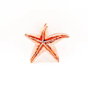 brown starfish hair clip