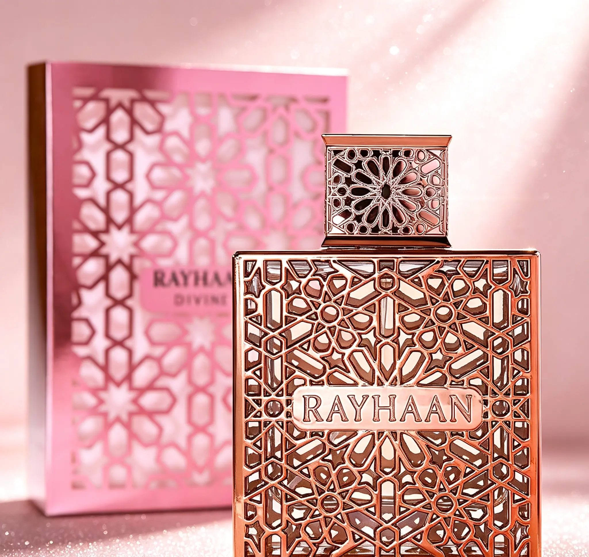 Rayhaan Divine Eau De Parfum for Women 3.4oz / 100ml, Sweet Fruity Gourmand Floral Perfume Spray, Long Lasting Scent, Daily Wear Fragrance, Ideal Valentine Christmas Holiday Gift for Her