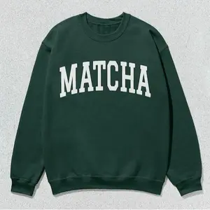 Matcha Sweatshirt Collegiate Crewneck Sweater Unisex