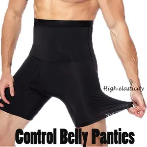Men High Waist Shaperwear High elasticity Control Belly Panties Compression Underwear Abdomen Belly Shaper Shorts Plus Size