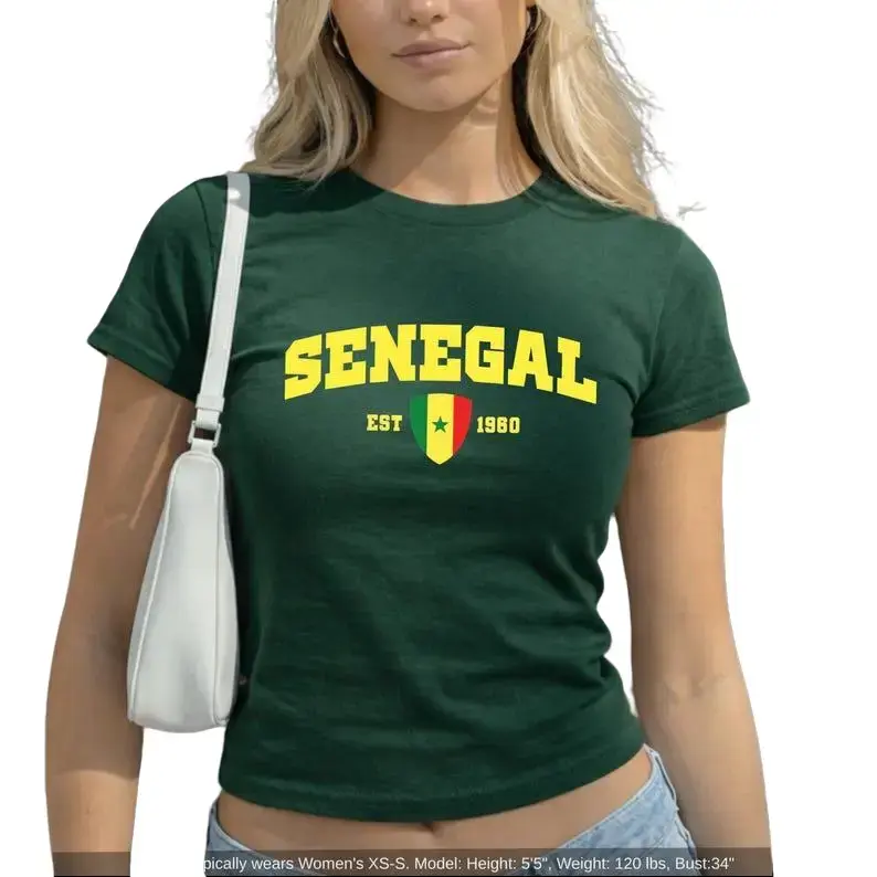 Senegal Baby Tee  Y2k Clothing,Vintage, Streetwear