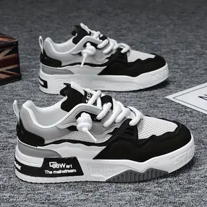 Comfy Trendy Street Style Skate Shoes - Men's Skateboarding Platform Sneakers with Non Slip Soles, Lace Up Closure, and Breathable Design for Outdoor Activities and Casual Wear running