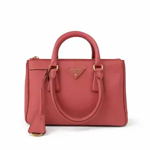 Pre-owned PRADA Calfskin Tote Bags BJ1109904025 Galleria Saffiano Pink Small Size Tote