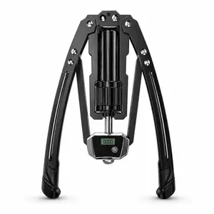 Adjustable Hydraulic Arm Strength Trainer with Digital Counter Home Gym Hydraulic Power Twister with Counting Function Digital Counting Hydraulic Arm Exerciser for Upper Body Training,10 Resistance Levels