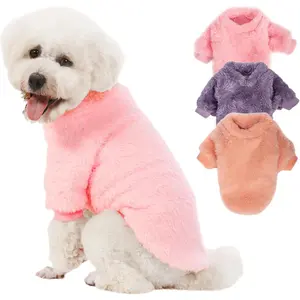 Dog Sweater, 3 Pack Dog Sweaters for Small Dogs, Dog Clothes for Small Dogs Girl Boy, Ultra Soft and Warm Puppy Sweater Dog Coat for Winter Christmas