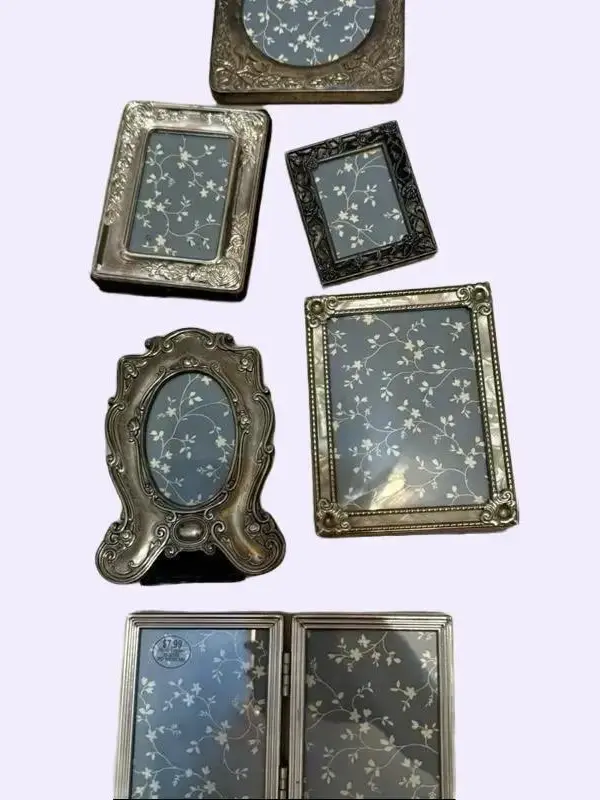 Mini Frame Starter Pack - Vintage Style Small Picture Frames for Home Decor, (Magnets Not Included), 1 Inch to 5 Inch Frames