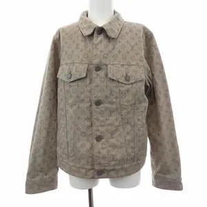 Pre-owned Louis Vuitton Denim Small Leather Goods Monogram Jacket