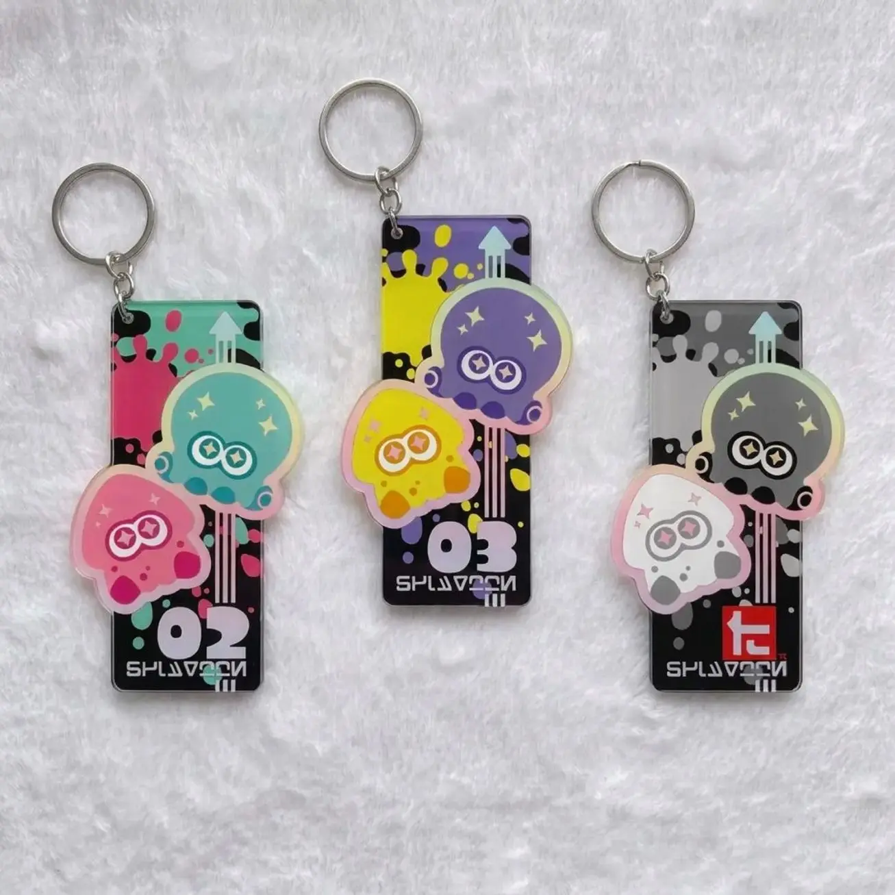 Splatoon 3 Merch Keychain | Collectible Game Character Charm