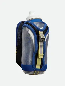 NATHAN SpeedDraw Plus Insulated Flask 18oz - Stainless Steel Drinkware with Reflective Fabric & Grip-Free Design for Hands-Free Hydration