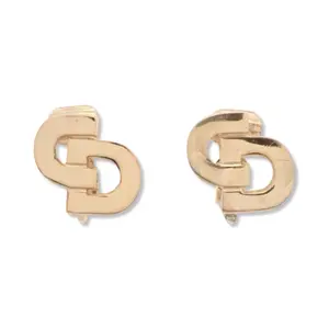 Pre-owned Christian Dior Clip On CD Earrings DIO1060