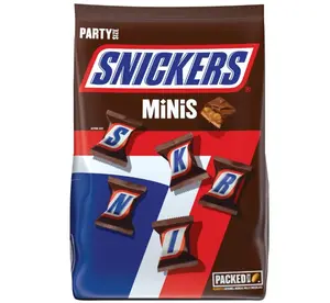 SNICKERS Minis Size Milk Chocolate Candy Bar Bulk Assortment, 35.6 oz Bag