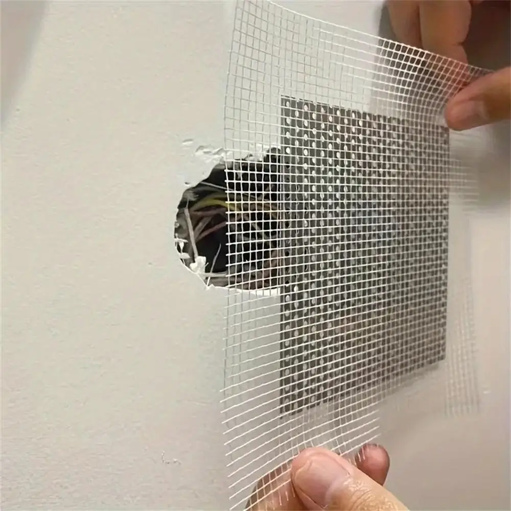 Self Adhesive Fiber Mesh Wall Repair Patch, 5counts/set Drywall Repair Patch, Wall Repair Patch Tool for Filling Wall Ceiling