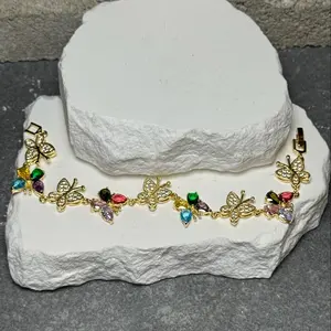 Butterfly Bling Bracelet  7"