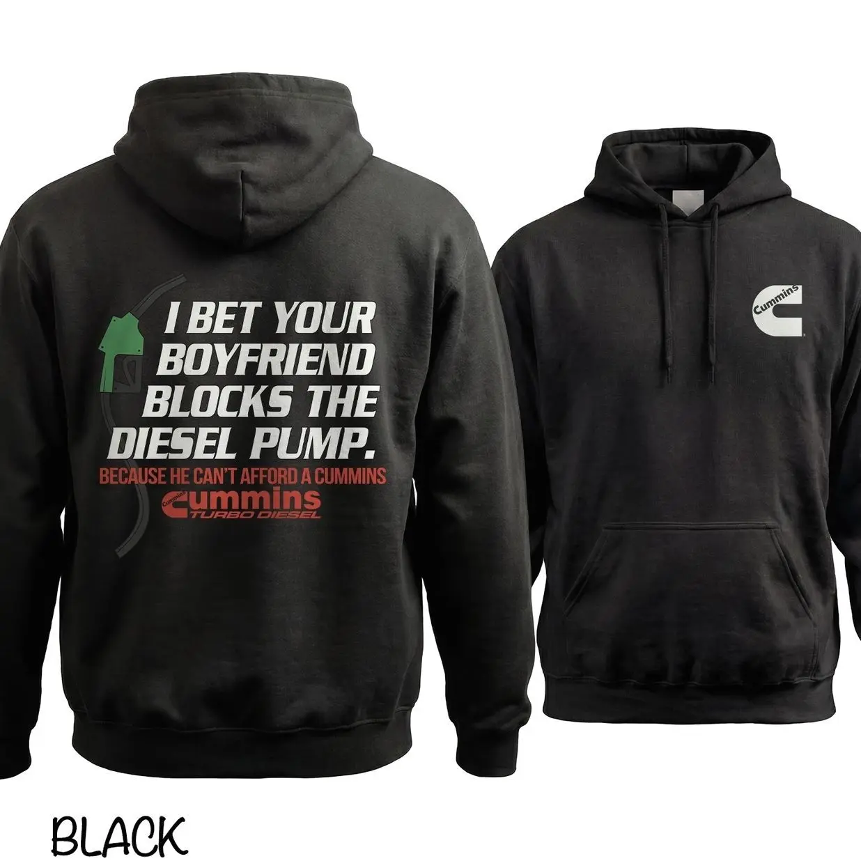 Cummins Diesel Humor Hoodie, Funny Truck Mechanic Graphic Pullover, Turbo Engine Streetwear, Soft Cotton Unisex For Men Women, Truck Lover Gift