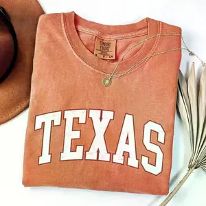 Comfort Colors Texas Shirt, Retro Western Texas Tee, American State Graphic Shirt, Game Day Texas Top, Unisex Gift Tee