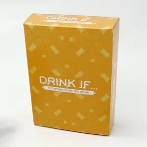 Drink If... Party Classic Romantic Funny Creative Board Game Cards, Family Board Game, Fun Challenges Interactive Cards, Perfect Game Night Cards, Tabletop Games
