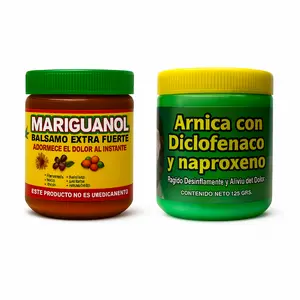 [2 Pack Bundle] Mariguanol  + Arnica Gel – 125g Jar Each– Extra Strength Massage Gel Balm - External Use Only – Relaxing Massage Formula for Everyday Use – Ideal After a Long Day of Work or Activity