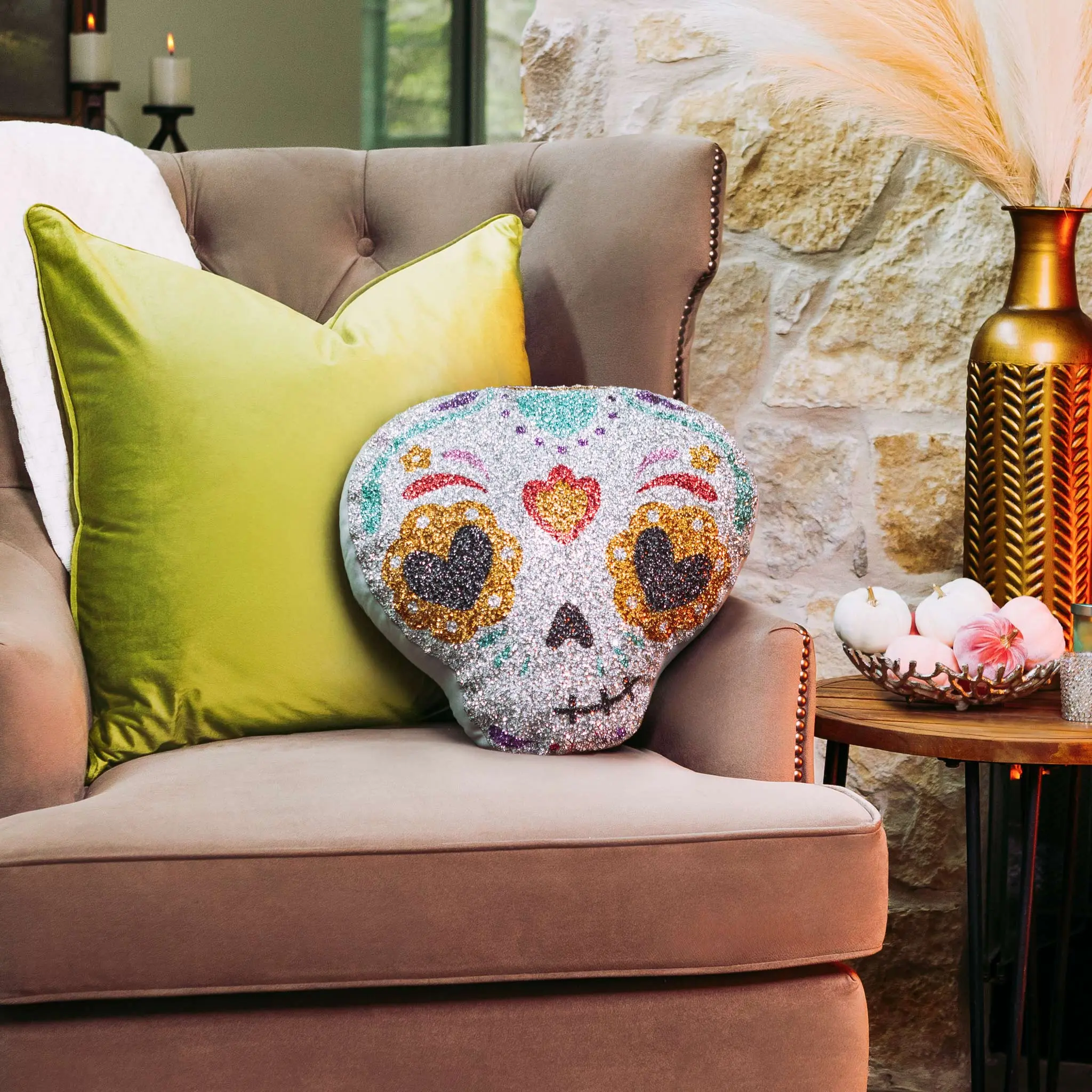 Sweet Skull Pillow