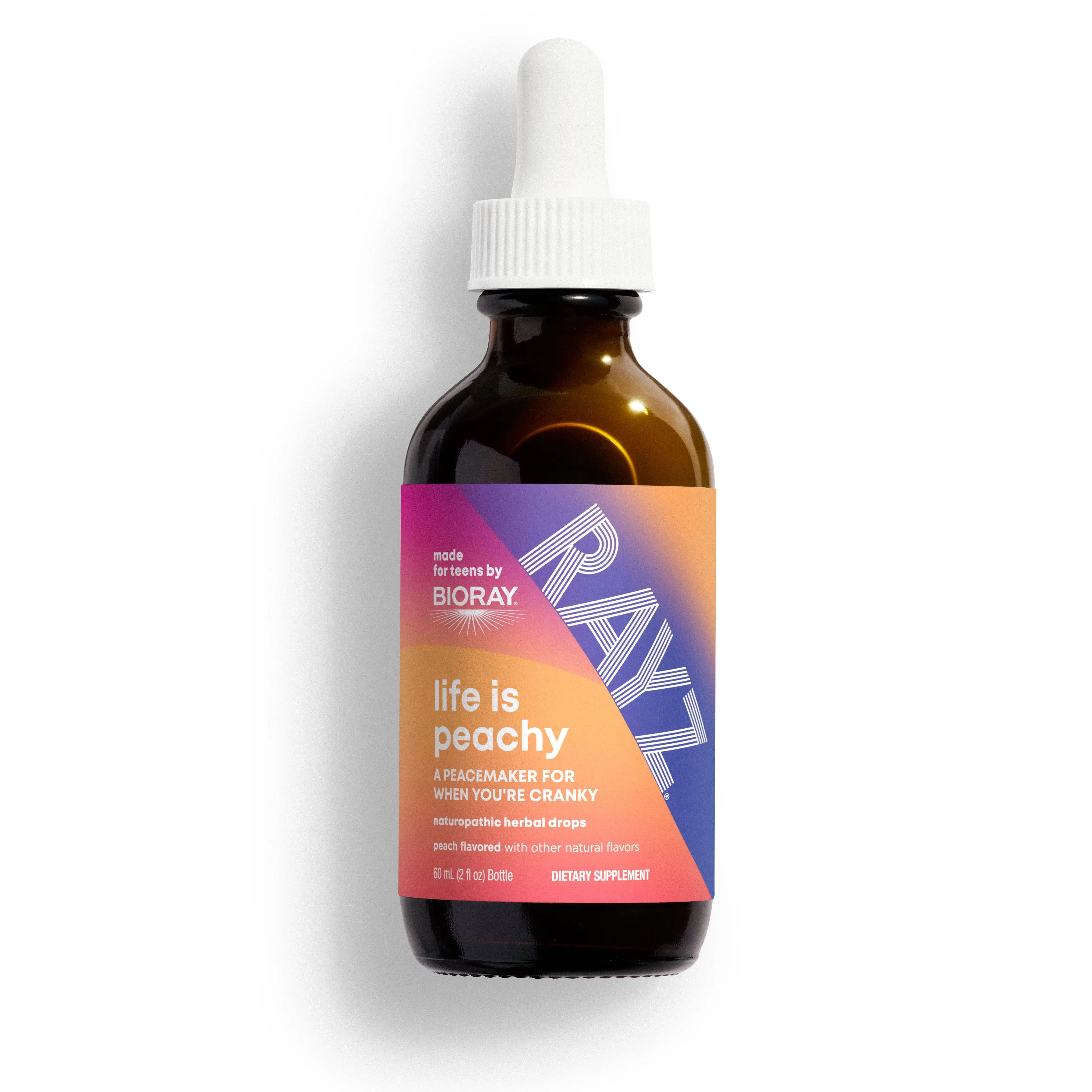BIORAY Teens - Life Is Peachy - Teen Parasite Cleanse & Digestive Support Drops