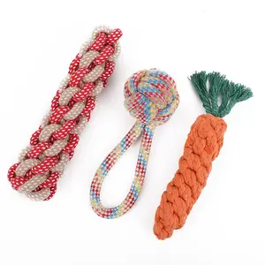 Pet dog toy supplies: Frisbee, pet ball, puppy toy,  chewable rope knot, carrot chew toy
