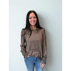 Arella Checkered Top