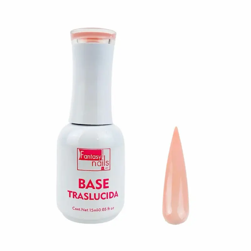 Fantasy Nails Skin Base Gel Traslucida #1  - Long-lasting and Waterproof, 15ml