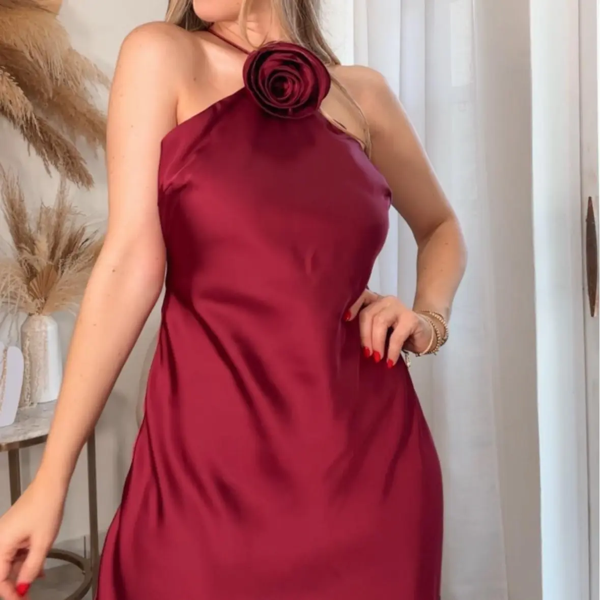 Ivy satin dress