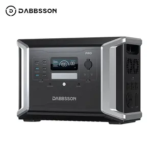 Dabbsson DBS1400 Pro Portable Power Station, 2400W 1382Wh Solar Generator, LFP Battery/1 Hour Fast Charging, for Outdoor Camping, Home Use, RV