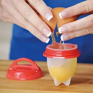 3-Piece Silicone Egg Poachers: Non-Stick, Heat-Resistant Cooking Cups for Perfectly Cooked Eggs