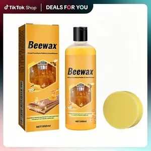 Household Wood Floor Cleaner and Maintenance Wax – Stain Remover, Dust Repellent, Brightener for Wood Floor Care