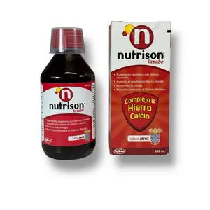 Nutrison Syrup, Iron Complex B, Calcium - High Absorption Vitamins & Mineral Dietary Supplement, 240 mL - Optimum, Bathroom, Healthcare Fitness Edible