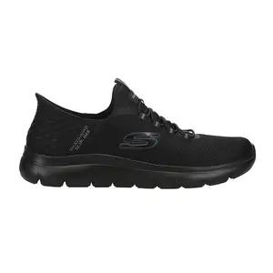Skechers Mens Slip-Ins Summits High Range Slip On Walking Sneakers Shoes Casual - Black