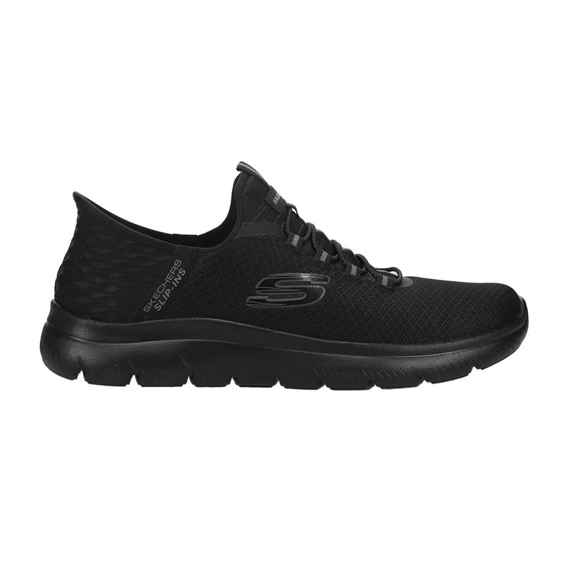 Skechers Mens Slip-Ins Summits High Range Slip On Walking Sneakers Shoes Casual - Black