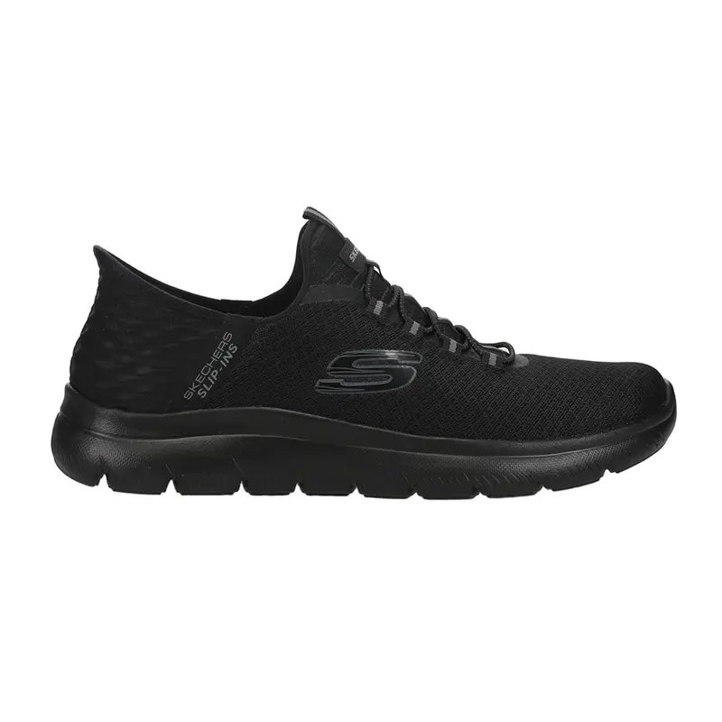 Skechers Mens Slip-Ins Summits High Range Slip On Walking Sneakers Shoes Casual - Black