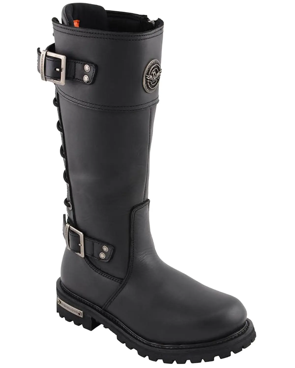 Milwaukee Leather Women's Women'S Calf Laced Riding Boot Round Toe - Mbl9385