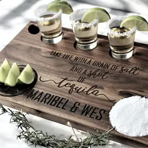 Personalized Tequila Flight Board Charcuterie Board for Bridal Shower Gift, Wedding Gift, Engagement Gift, Birthday Gift, Thank You Gift